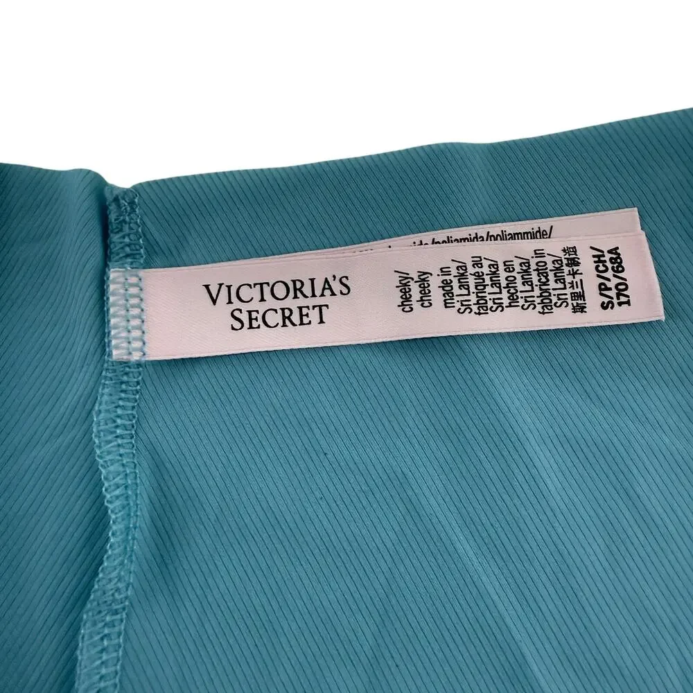 Victoria's Secret SexyIllusion Lasar Cut Cheeky Panty Blue Women Small - Picture 3 of 7